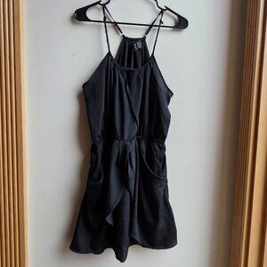 Fun & Flirt Black Adjustable Tank Style One Piece Jumper Size XL
